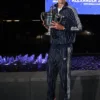 Close-up of Alexander Zverev Men’s Singles Final 2026 Winner Adidas Firebird Pinstripes Track Top Jacket
