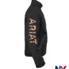Close-up of Ariat Women's Softshell Print Leopard Black Jacket For Sale