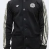 Close-up of Football Club Bayern Munich 26-27 Adidas Oktoberfest Black Fleece Button-Up Jacket