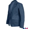 Close-up of Maeve Harrigan Helen Mirren MobLand S02 Denim Blazer For Sale