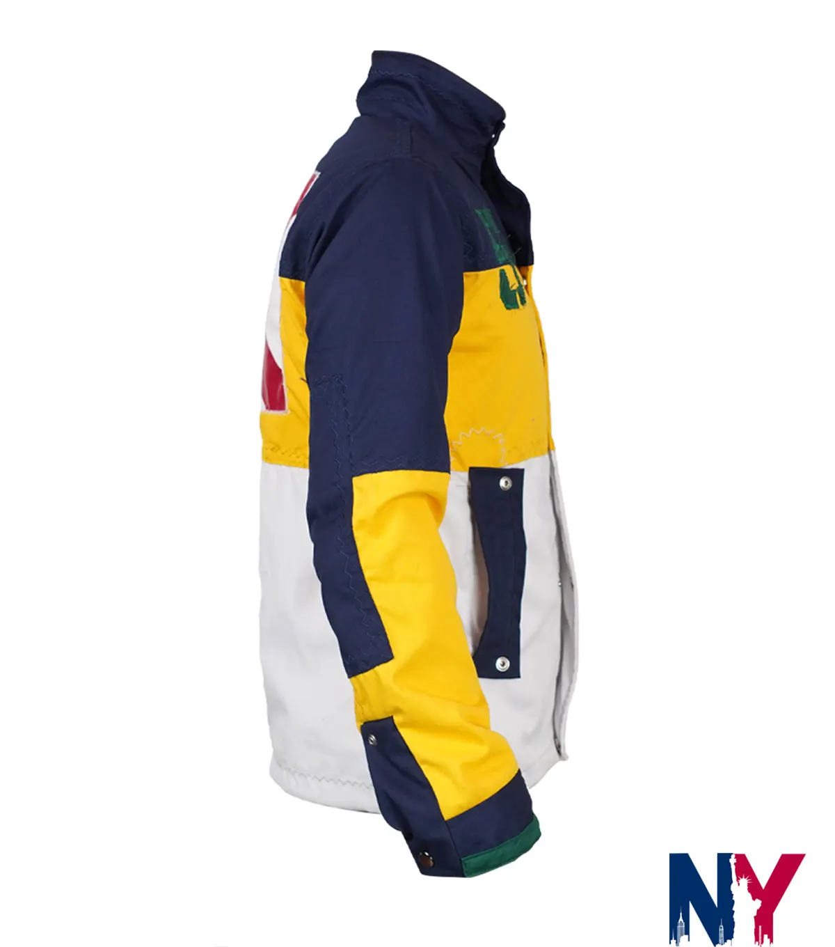 Close-up of Polo Ralph Lauren Rare Yacht Club Colorblock PRL Windbreaker Sailing Jacket For Sale