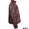 Close-up of TK Lee Series The Brothers Sun 2024 Joon Lee Satin Floral Print Zip-Up Jacket