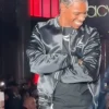 Close-up of The Jordan A-Boogie Wit Da Hoodie Macys Rookie Kids Show Black Satin Varsity Jacket