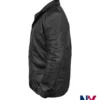 Close-up of Tobias Santelmann TV-Series Jo Nesbo’s Detective Hole 2026 Harry Hole Black Leather Jacket