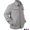 Close view of Duncan Series The Audacity S01 Billy Magnussen Grey Wool Jacket