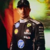 Close view of Ferrari F1 Charles Leclerc Special Black Scuderia Singapore Grand Prix Racing Suit