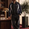 Close view of Gucci x Cristiano Ronaldo CR7 Black And Blue Polyester Tracksuit