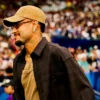 Close view of NFL Rio Game Dallas Cowboys vs Baltimore Ravens Neymar Jr. Black Cotton Workwear Jacket