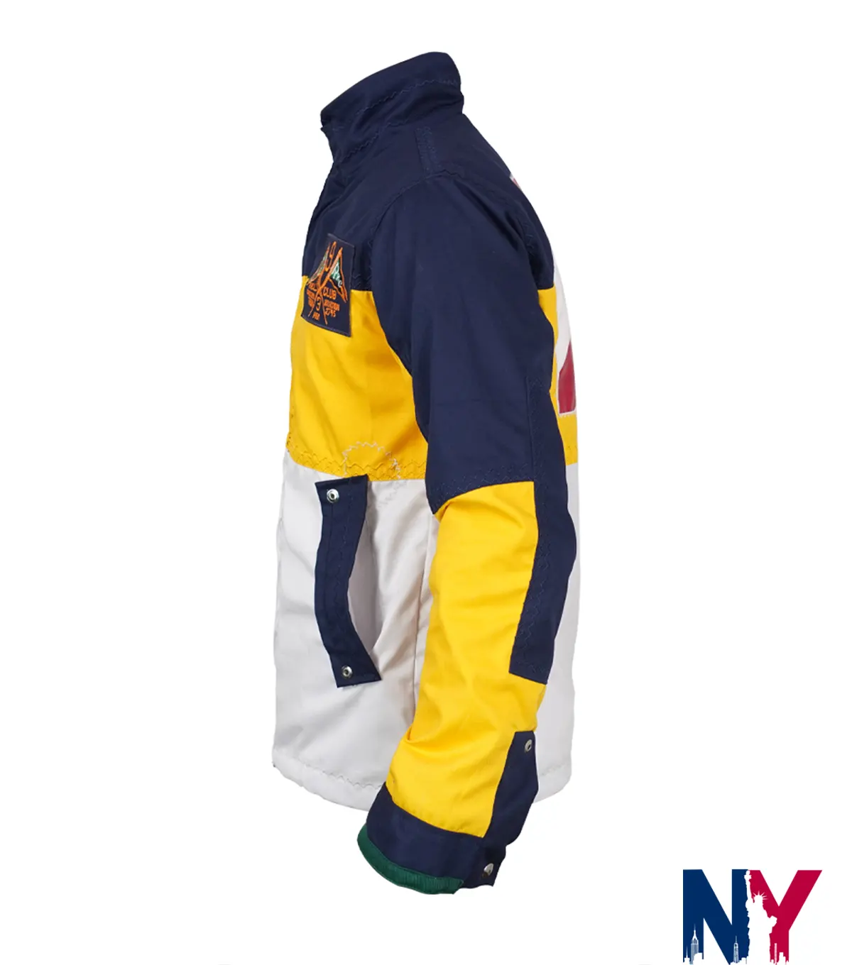 Close view of Polo Ralph Lauren Rare Yacht Club PRL Windbreaker Colorblock Sailing Jacket For Sale