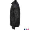 Close view of Shop Mortal Kombat 2 Johnny Cage Black Bomber Leather Jacket
