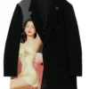 Close view of WILDSIDE × The Weeknd AFTER HOURS TIL DAWN Tape Crepe de Chine 2B Tailored Collar Jacket