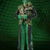 Close view of WWE Mr.Iguana AAA TripleMania 34 2026 Halloween Green And Black Snakeskin Leather Jacket