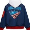 Cody Rhodes Full-Zip Blue Hoodie Style Jacket Back
