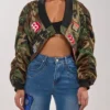 Dana Evans On The Run Camo Bomber Jacket