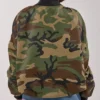 Dana Evans On The Run Camo Bomber Jacket back