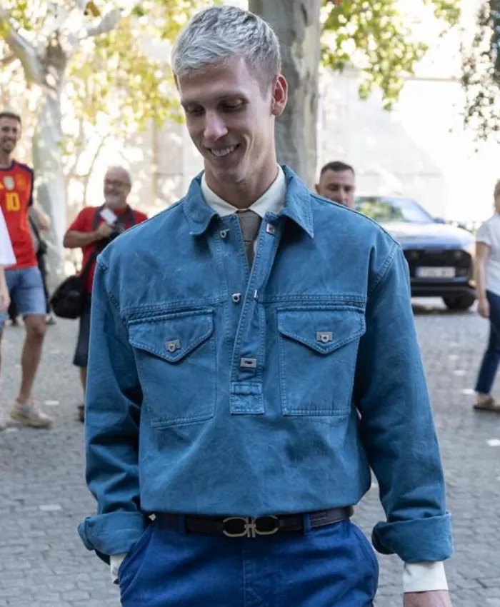 Dani Olmo Blue Denim Jacket
