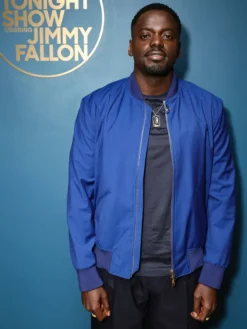 Daniel Kaluuya Tonight Show Blue Bomber Jacket