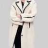 Dark Matter 2024 Tiff Abreu White Shearling Coat For Sale