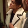 Dark Matter Tiff Abreu White Shearling Coat