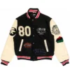 Denim Tears X Stüssy X Our Legacy Patch-Detail letterman Varsity Jacket