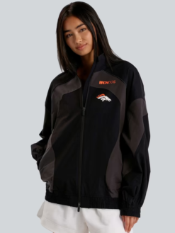 Denver Broncos lululemon Women's Black Ventilated Oversized Track Jacket