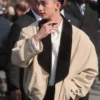 Dior Spring-Summer 2027 Paris Fashion Week Show Stray Kids Hyunjin Cotton Beige Jacket front view