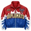 Diplomats Leather Full Zip Up Track Jacket