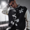 Disney Halloween Mickey Mouse Bomber Varsity Jacket