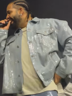 Don-Toliver-Toronto-Tour-2026-Surprise-Guest-Drake-Iceman-Blue-Sequin-Jacket-Right