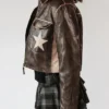 Double Star Brown Moto Jacket Stoosh