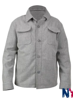 Duncan TV-Series The Audacity S01 Billy Magnussen Grey Wool Jacket front view
