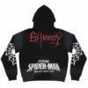 Ed Hardy Heart Web Boxy Spider Man Brand New Day Fleece Black Hooded Jacket back view