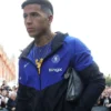 Enzo Fernández Chelsea Bingx Blue And Black Nike Windrunner Jacket