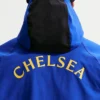 Enzo Fernández Chelsea Bingx Blue And Black Nike Windrunner Jacket Back
