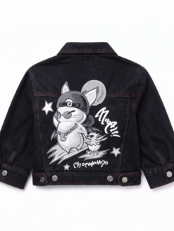 FFXIV Au Ra Black Denim Cropped Jacket