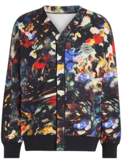 Football Club Bayern Munich 26-27 Adidas Oktoberfest Multicolor Satin Cardigan Jacket front view