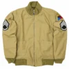 Fury Brad Pitt Military Cotton Bomber Jacket For Sale