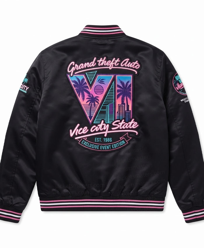 GTA VI Vice City State Black Jacket
