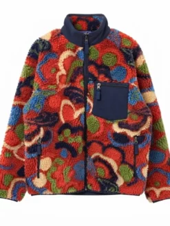 Get-North-Of-North-S02-Bailey-Poching-Zip-Up-Red-Fleece-Jacket