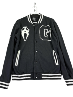 Ghost Face Black Letterman Jacket For Sale