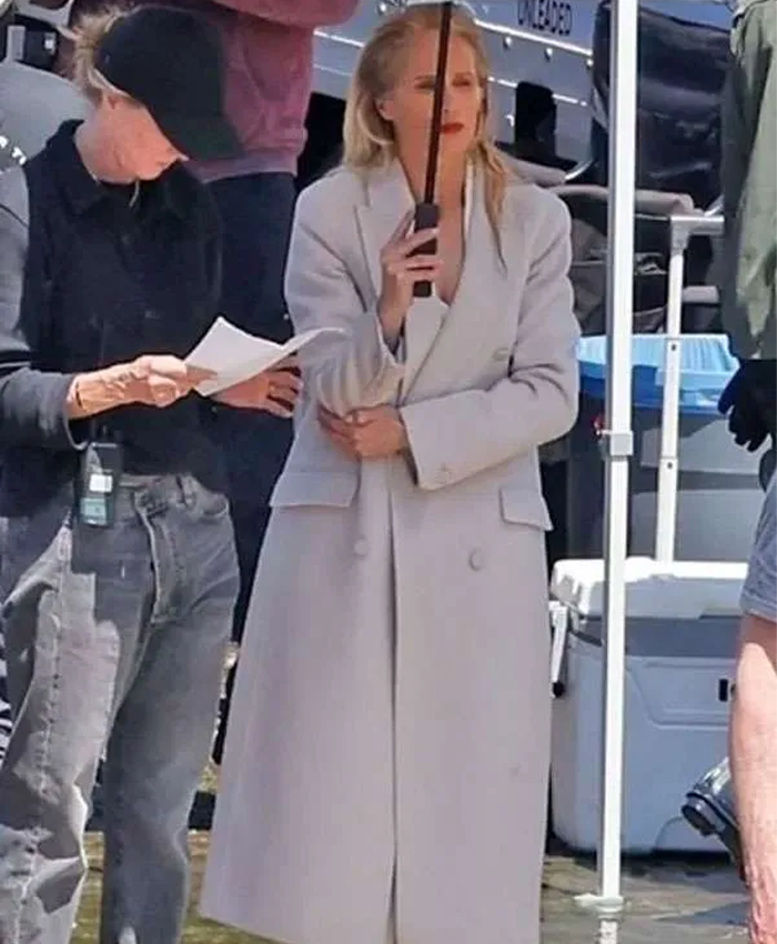 Gillian Anderson Animals 2026 Wool Trench Coat