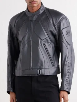 Gucci Primavera 2026 Runway Leather Moto Jacket Mens