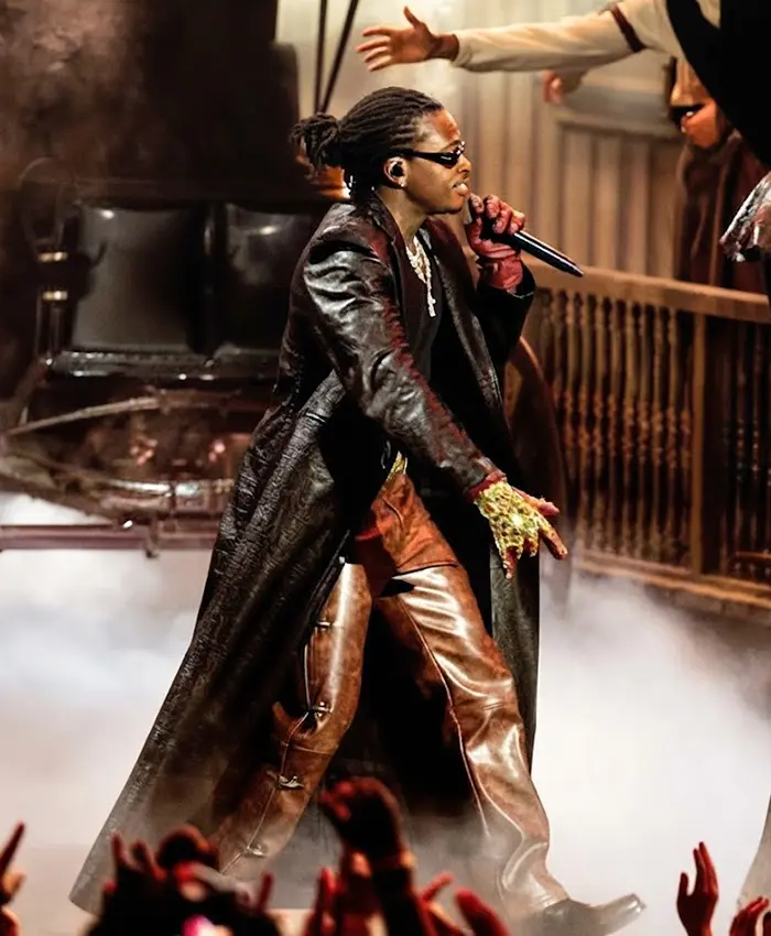 Gunna-Performing-Live-On-Stage-MTV-Video-Music-Awards-2026-Black-Leather-Coat