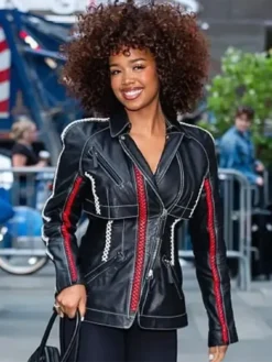 H.E.R. Altuzarra Leather Biker Jacket