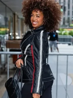 H.E.R. Leather Biker Jacket By Altuzarra