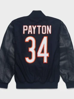 HOMAGE-X-Starter-Walter-Payton-GOAT-Navy-Wool-Jacket-Sale