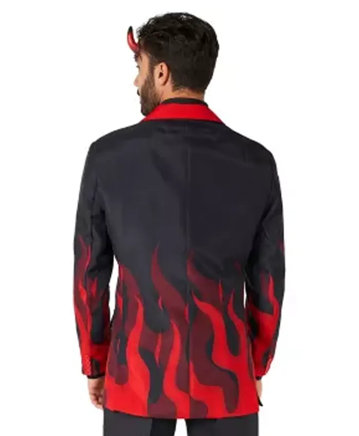 Halloween Devil Party Blazer Back