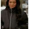 Honest-Renovations-Tv-Series-Lizzy-Mathis-Black-Bomber-Jacket-Closeup