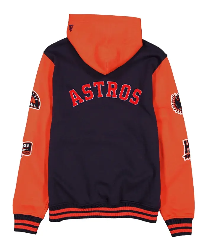 Houston Astros Throwback Patch Jacket Back