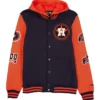 Houston Astros Throwback Patch Letterman Varsity Jacket